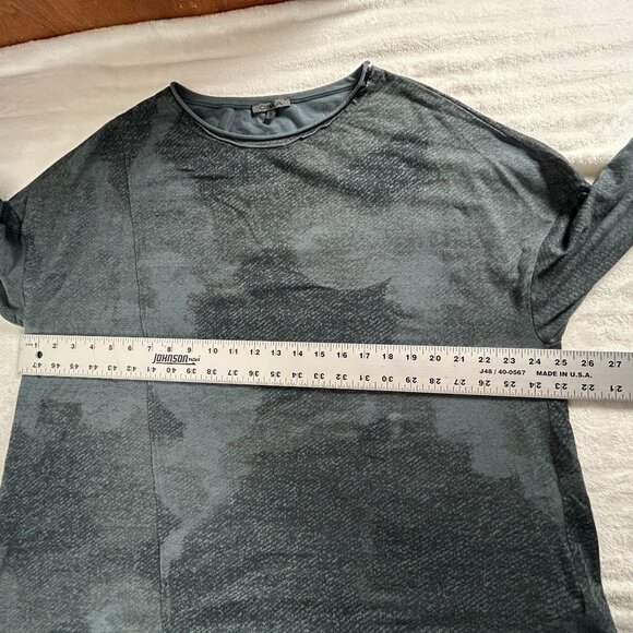 Oska Womens Long Sleeve Grey Tunic Top Size 3 Stretch Oversized Asymmetric Hem - Picture 7 of 8